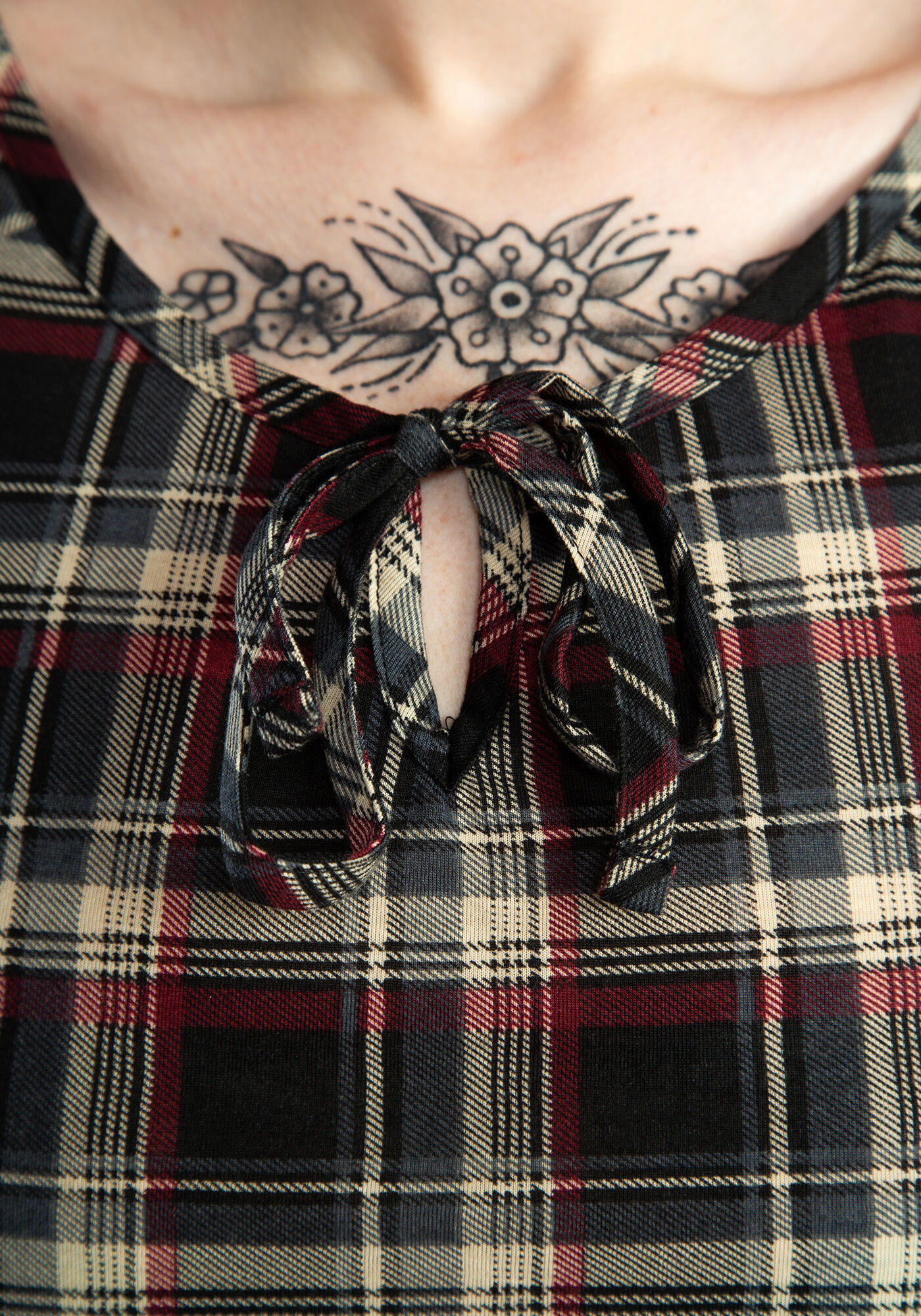 tie neck peasant blouse Image 6