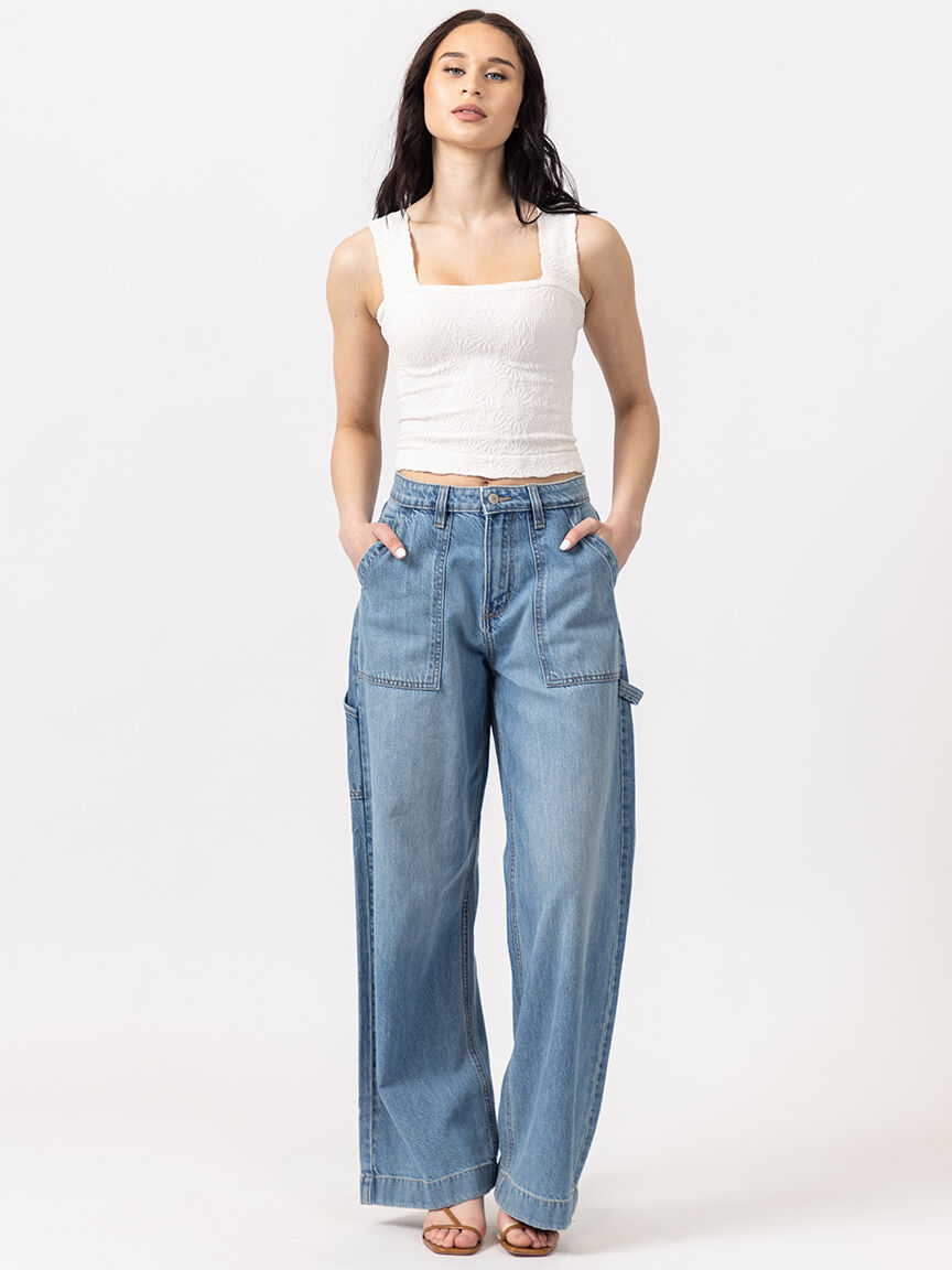 adelina square neck tank