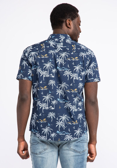 palm tree short sleeve shirt Image 2