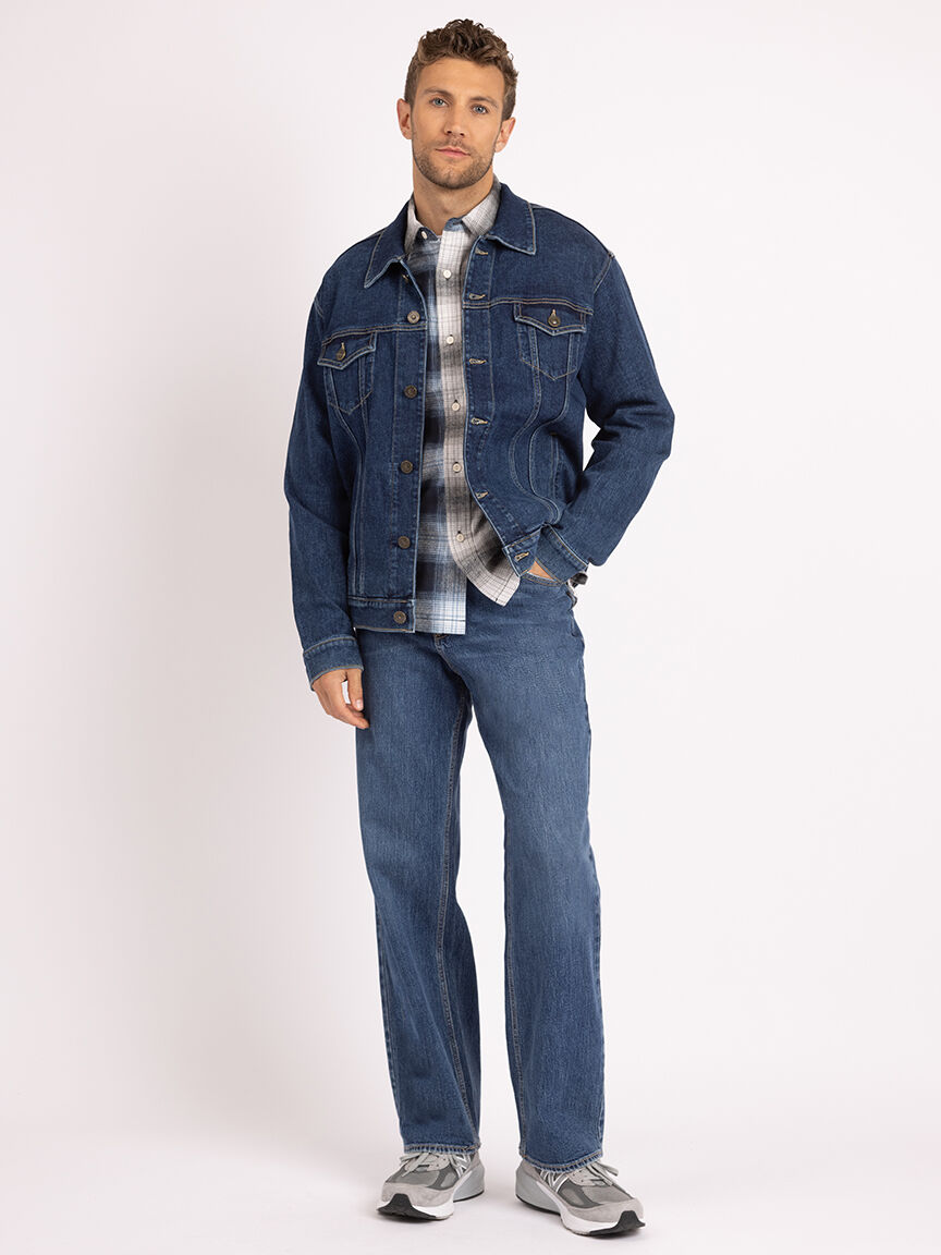 colourblock plaid overshirt Image 4