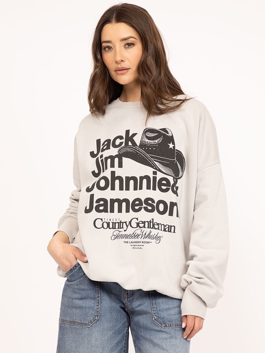 country gentleman whiskey oversized crewneck