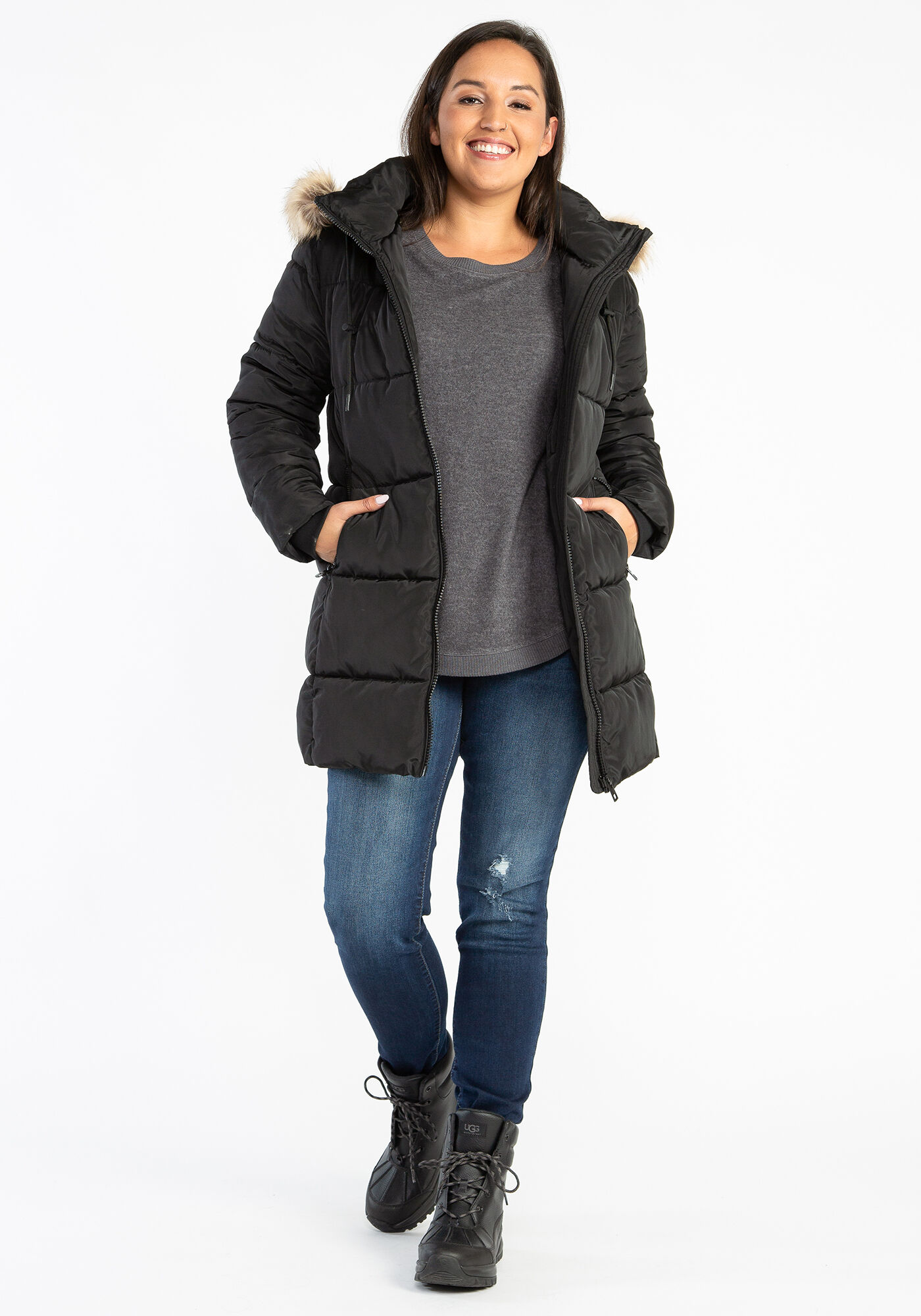 orford kismet mid length hooded puffer Image 3