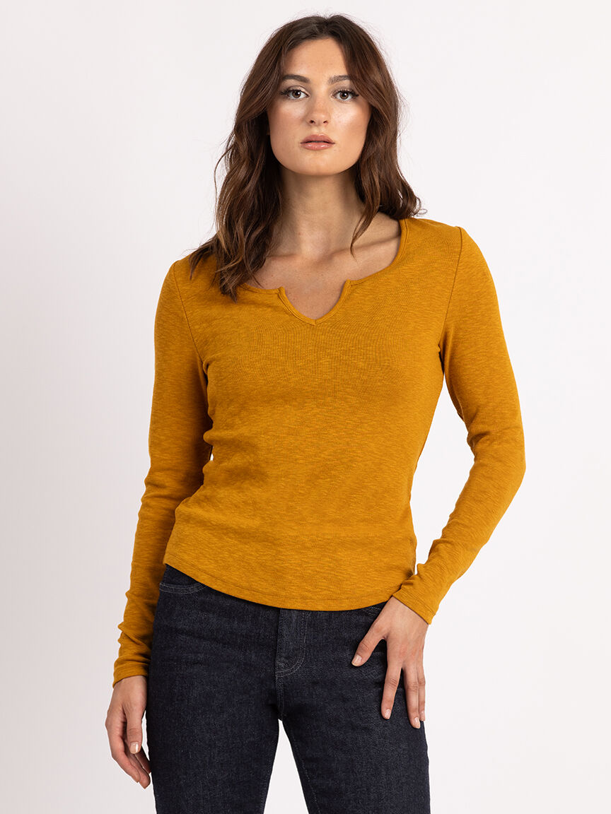 payton notch neck top Image 1