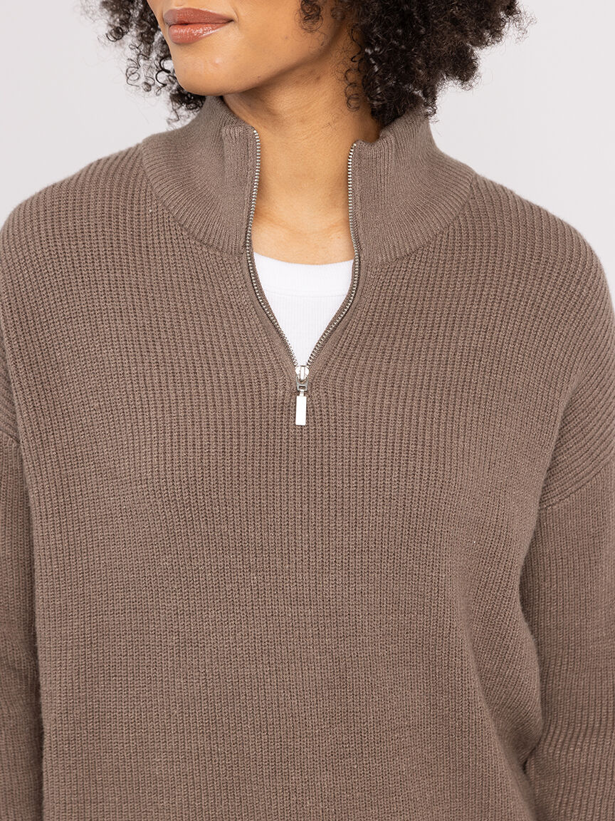 mauren 1/4 zip mock neck sweater Image 4