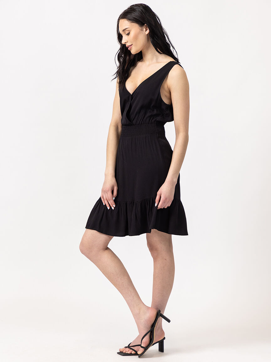 v-neck short dress Image 2