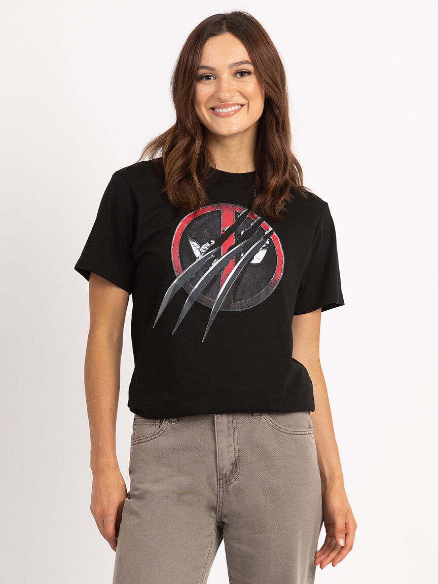 deadpool 3 wolverine claws logo tee Image 4