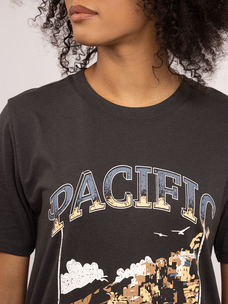 pacific coast crew neck graphic t-shirt
