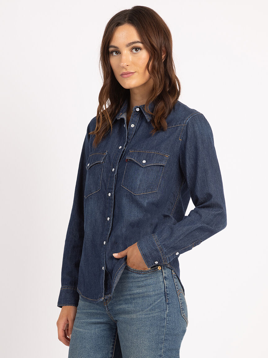 the ultimate western denim shirt