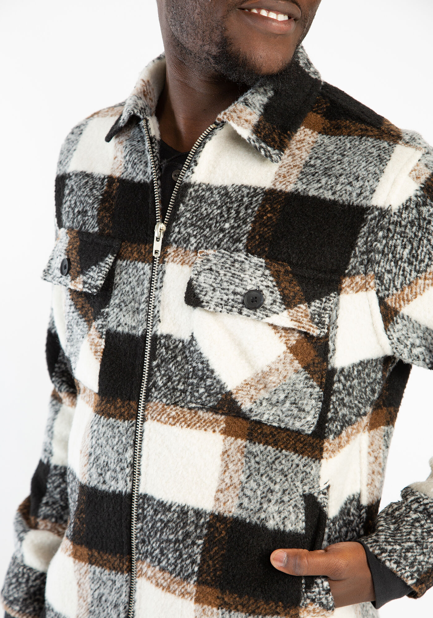 plaid shirt jacket Image 6