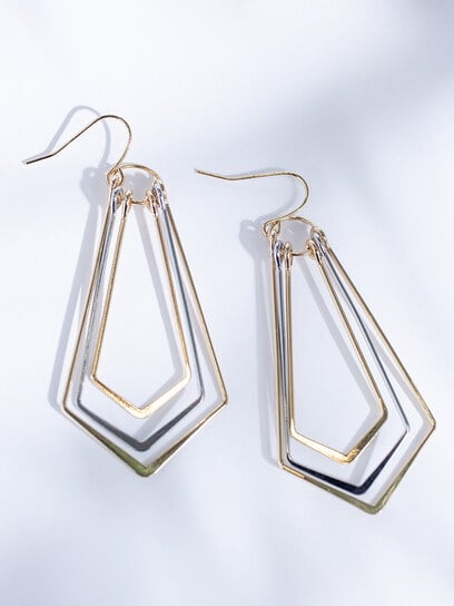 geo shaped earring geo shaped earring