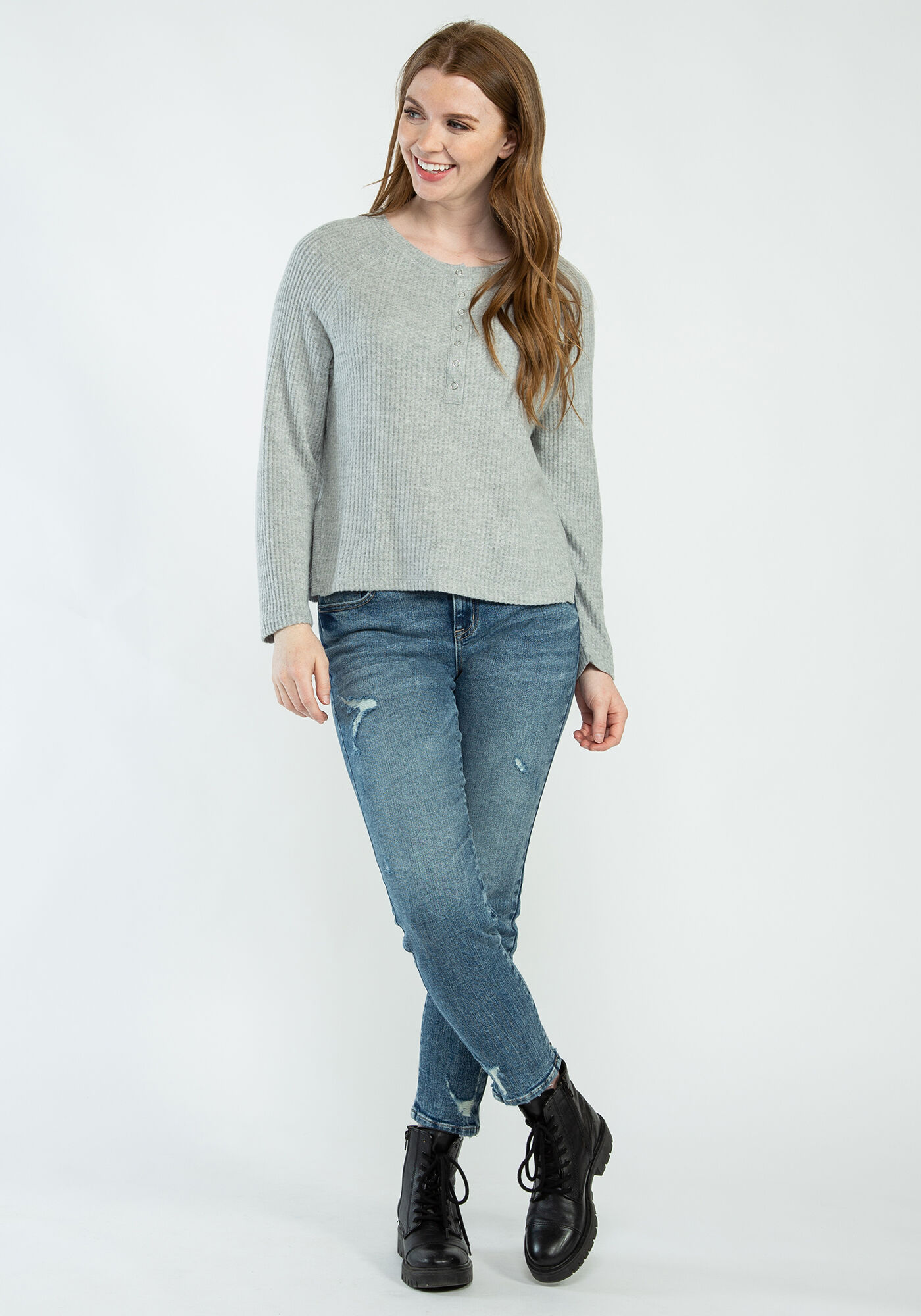 dex snap front henley Image 4