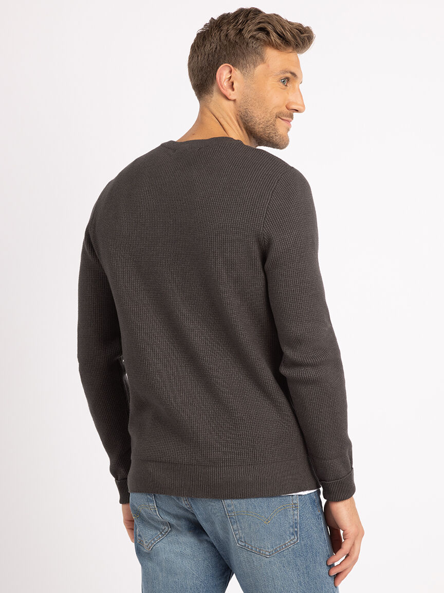 austin waffle stitch crewneck Image 3