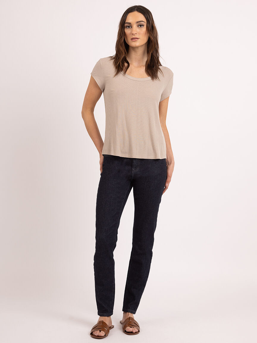 ashlin scoop neck t-shirt Image 2