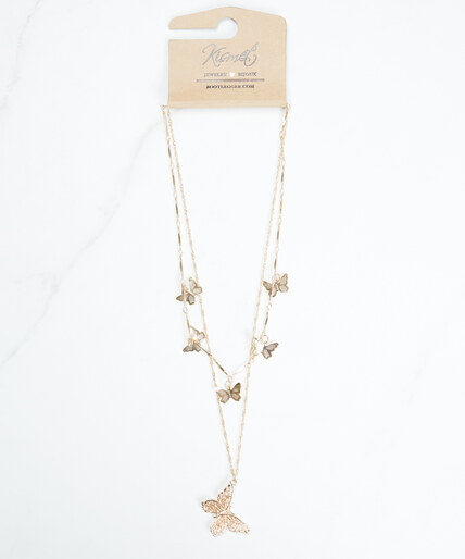 layered butterfly necklace layered butterfly necklace Image 1