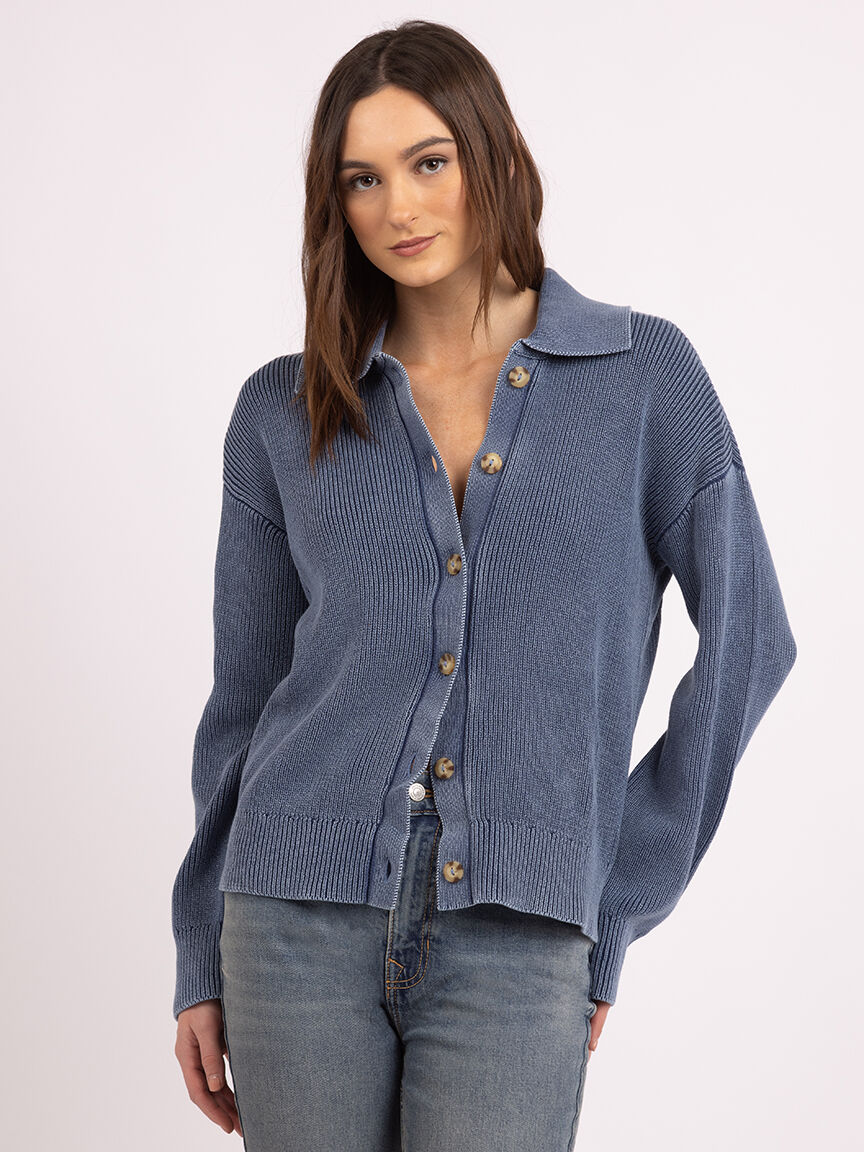 marta button front cardigan Image 1