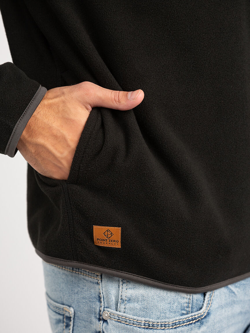 mock zip micro polar fleece Image 5