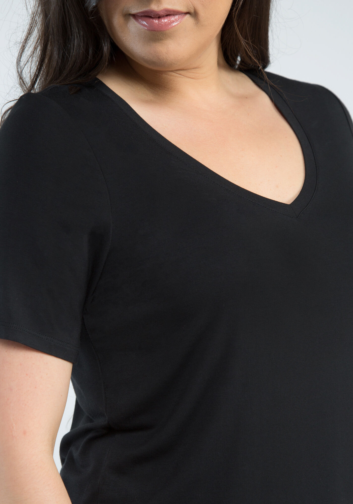 gina core v neck tunic tee Image 5