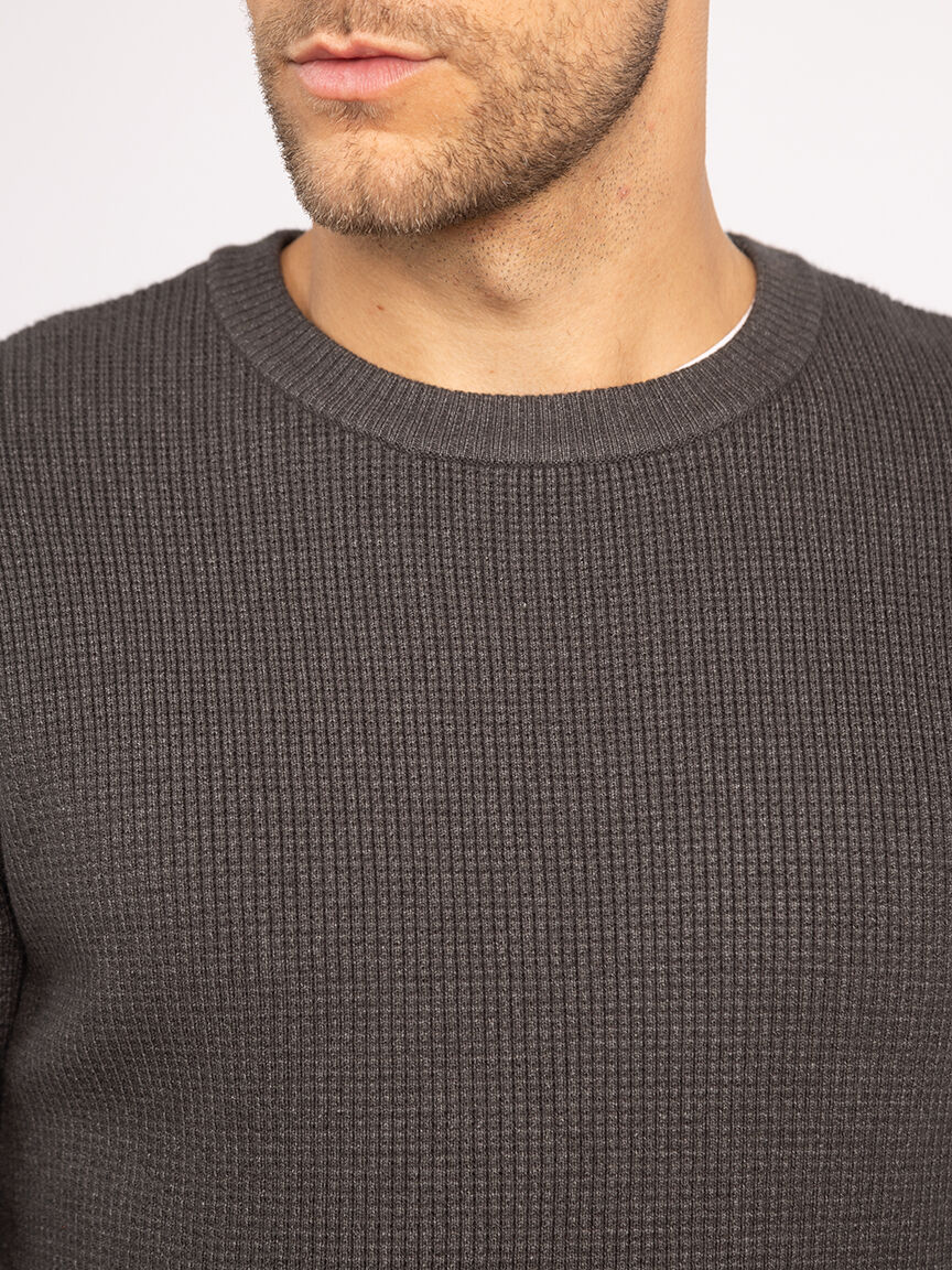 austin waffle stitch crewneck Image 4