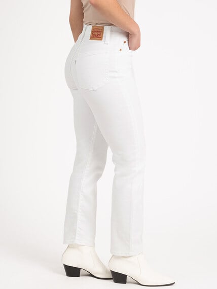 wedgie straight jeans in naturally good white Image 3