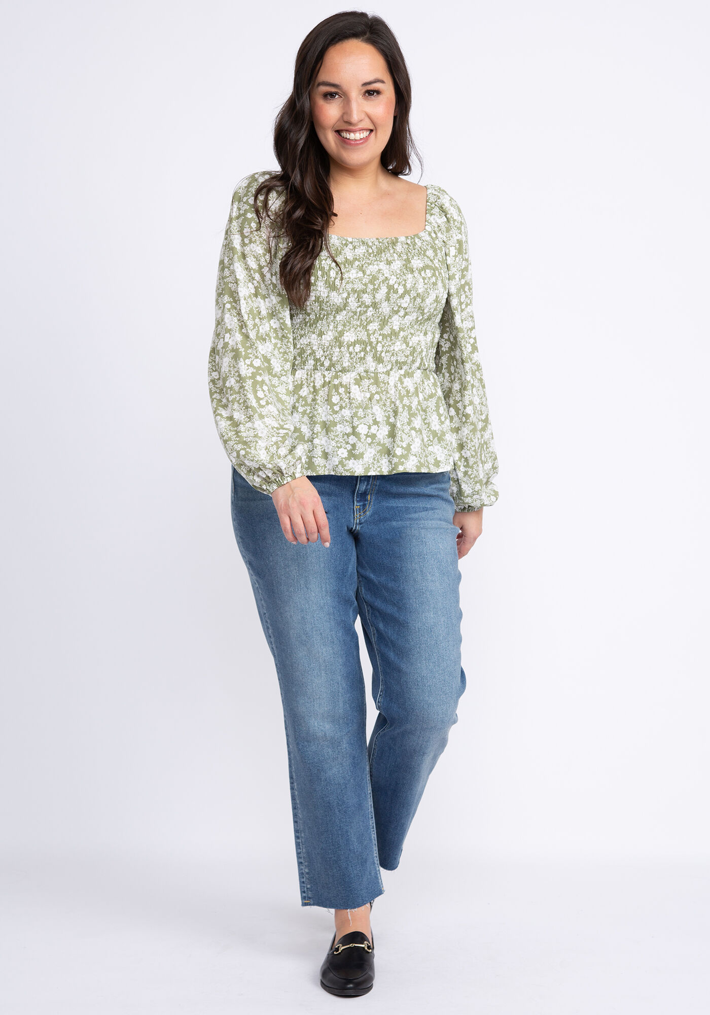 cressida balloon sleeve smocked blouse Image 3