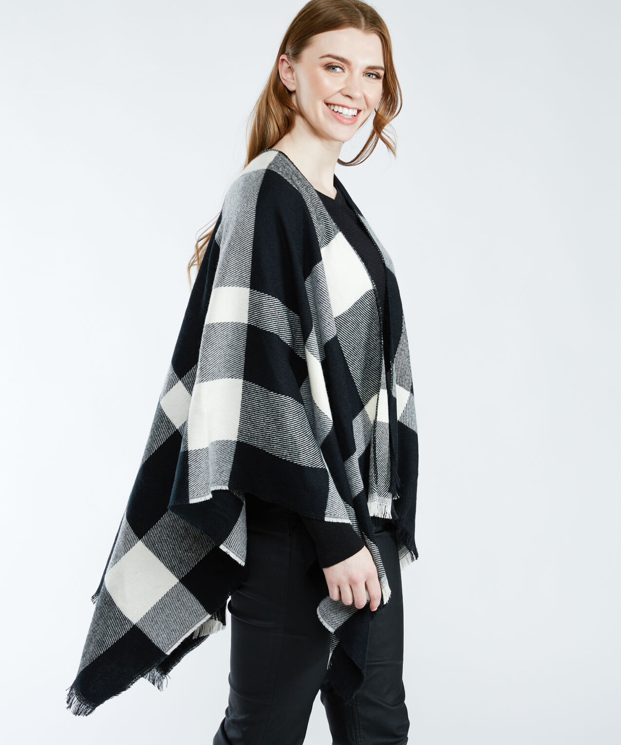plaid ruana  Image 3