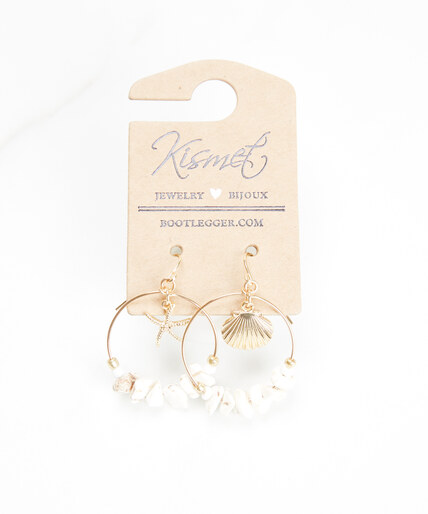 shell hoop earrings Image 1
