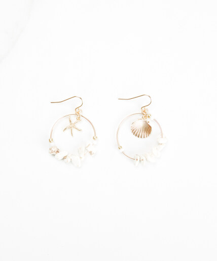 shell hoop earrings Image 2