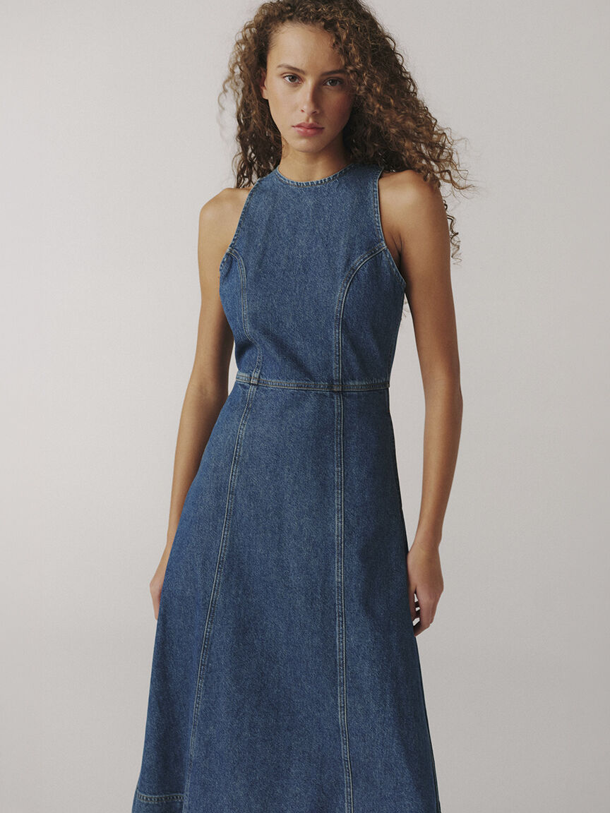 southern belle denim dress