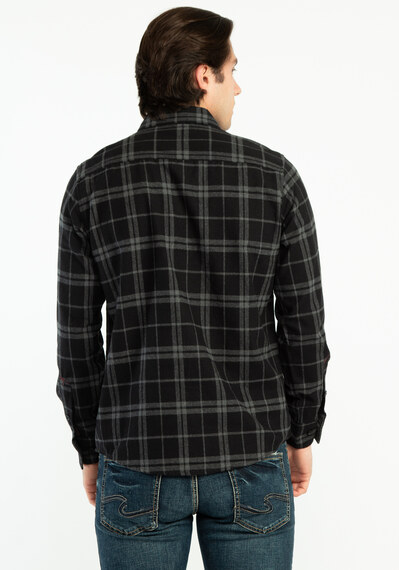 brushed flannel plaid shirt Image 2