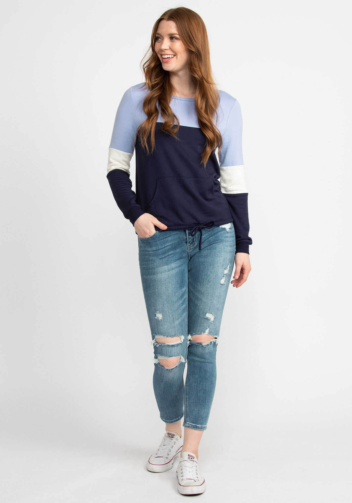laurie color block sweatshirt Image 3
