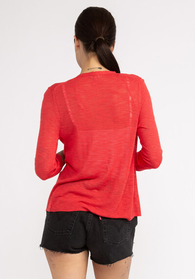 catherine ¾ sleeve open cardigan catherine ¾ sleeve open cardigan Image 4