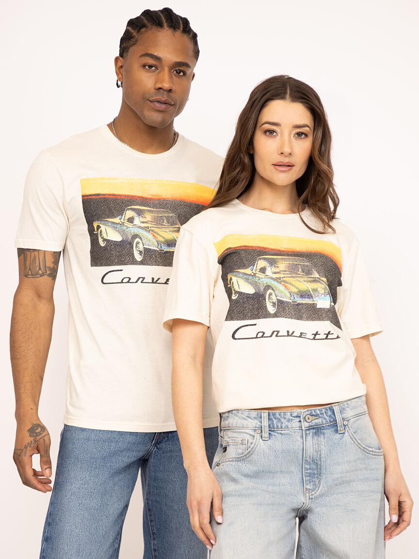 unisex corvette vintage graphic tee