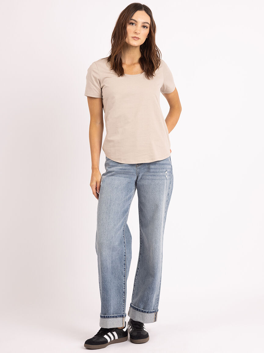 saige scoop neck t-shirt