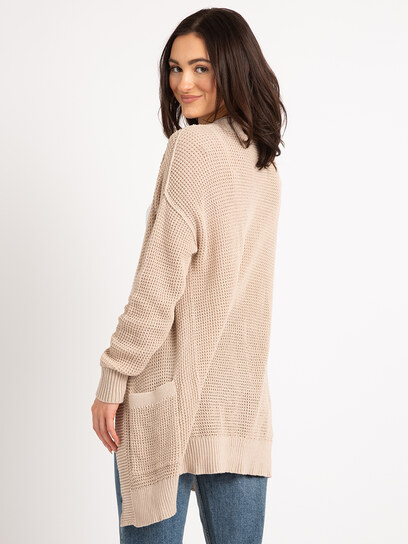 forest long sleeve open cardigan