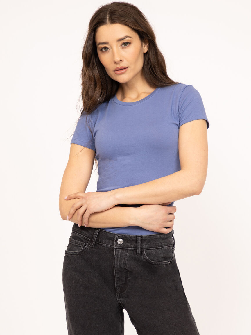 short sleeve tee blue Image 5