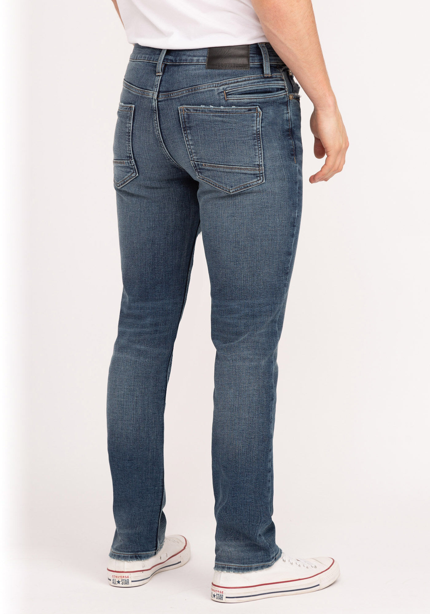 knit slim straight tech jean Image 2