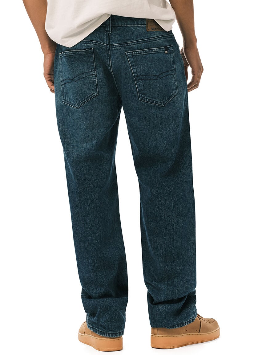 ruffer easy fit jeans contrasted blue