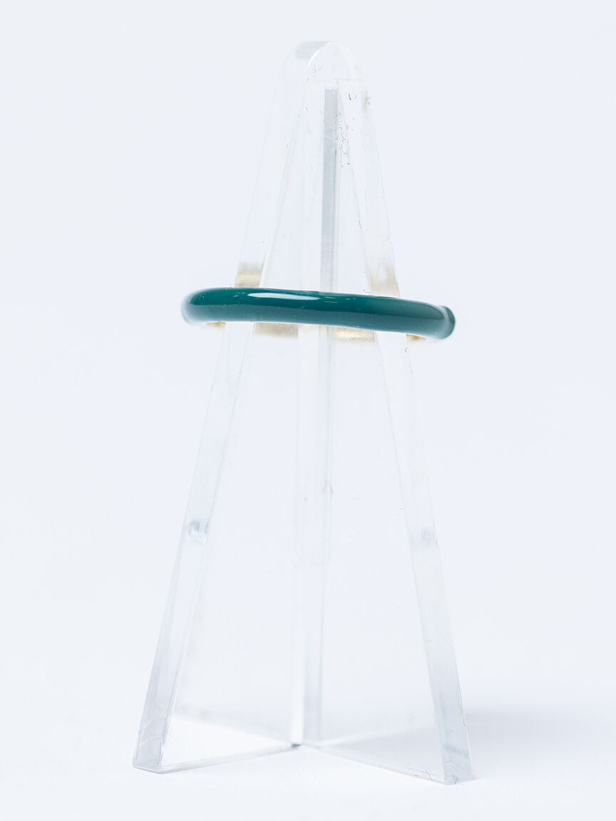 candy enamel ring forest green