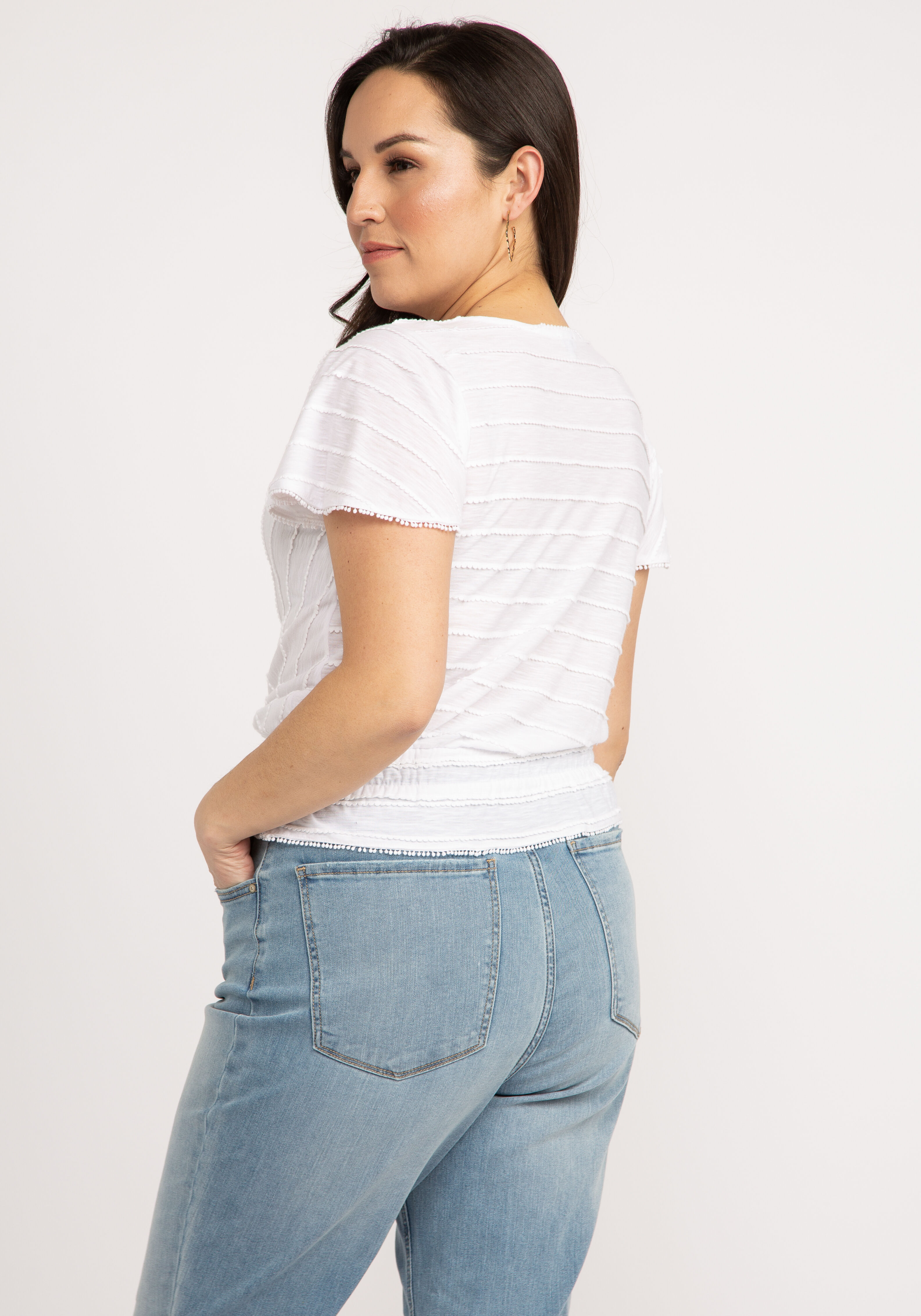 catalina tie front peplum top Image 2