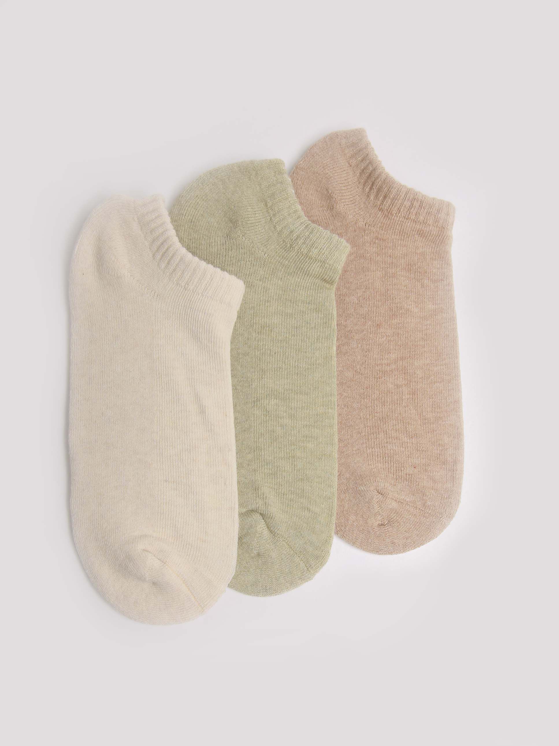 women's essential 3 pack no-show socks