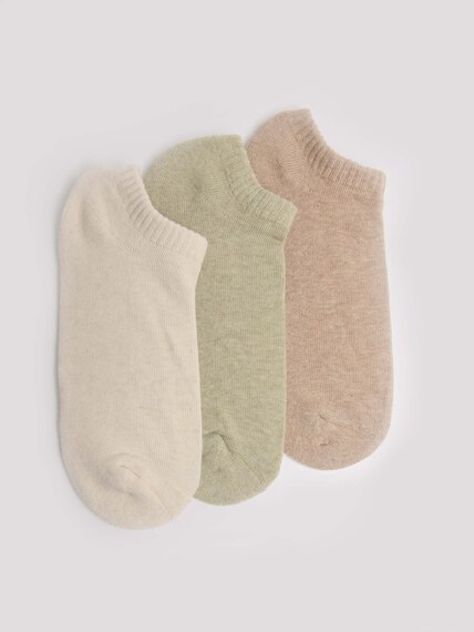 women's essential 3 pack no-show socks women's essential 3 pack no-show socks Image 1