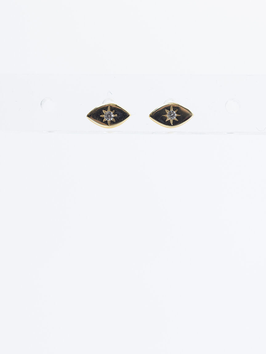 astra stud earrings gold