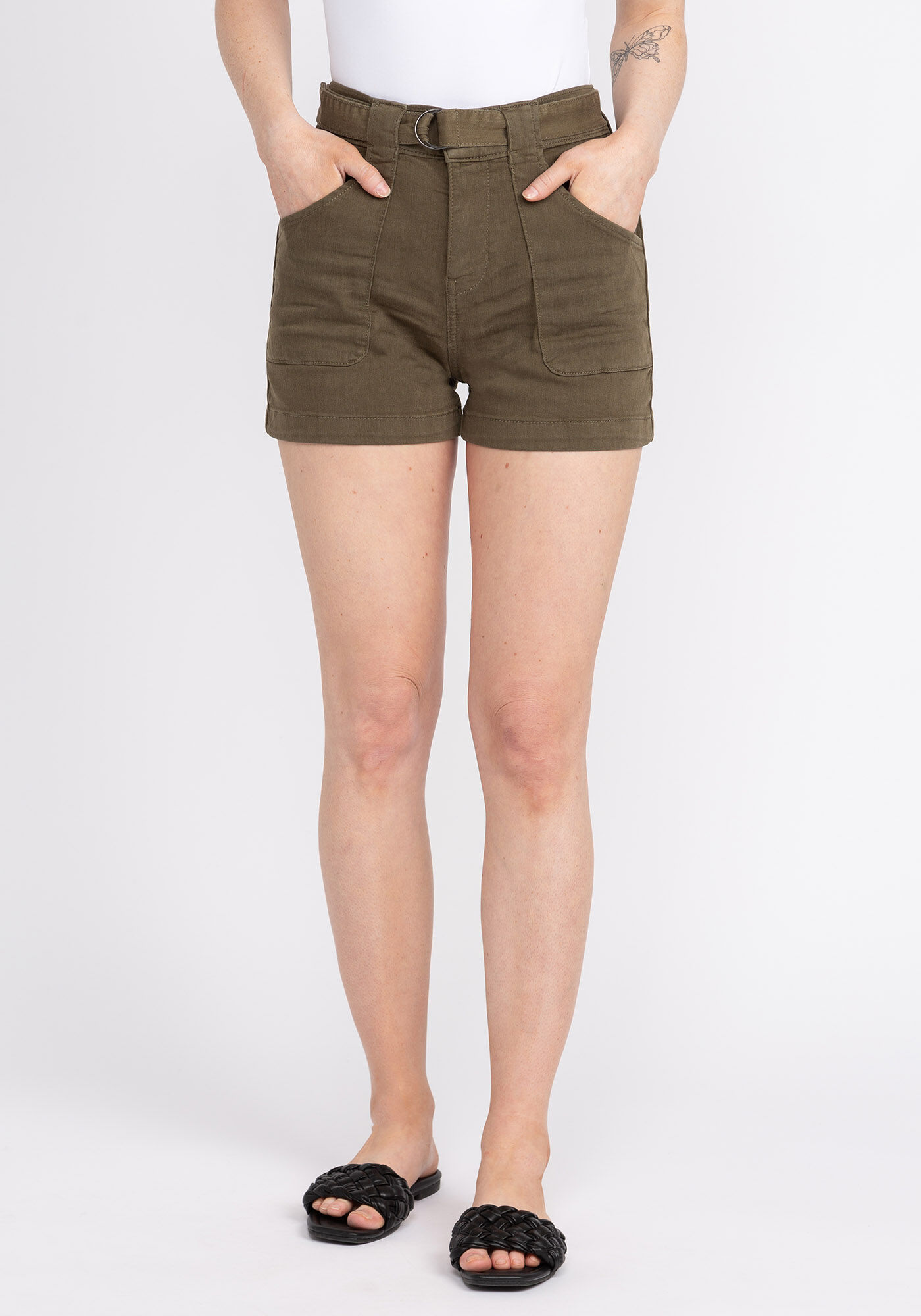 ultra-high rise belted short Image 1