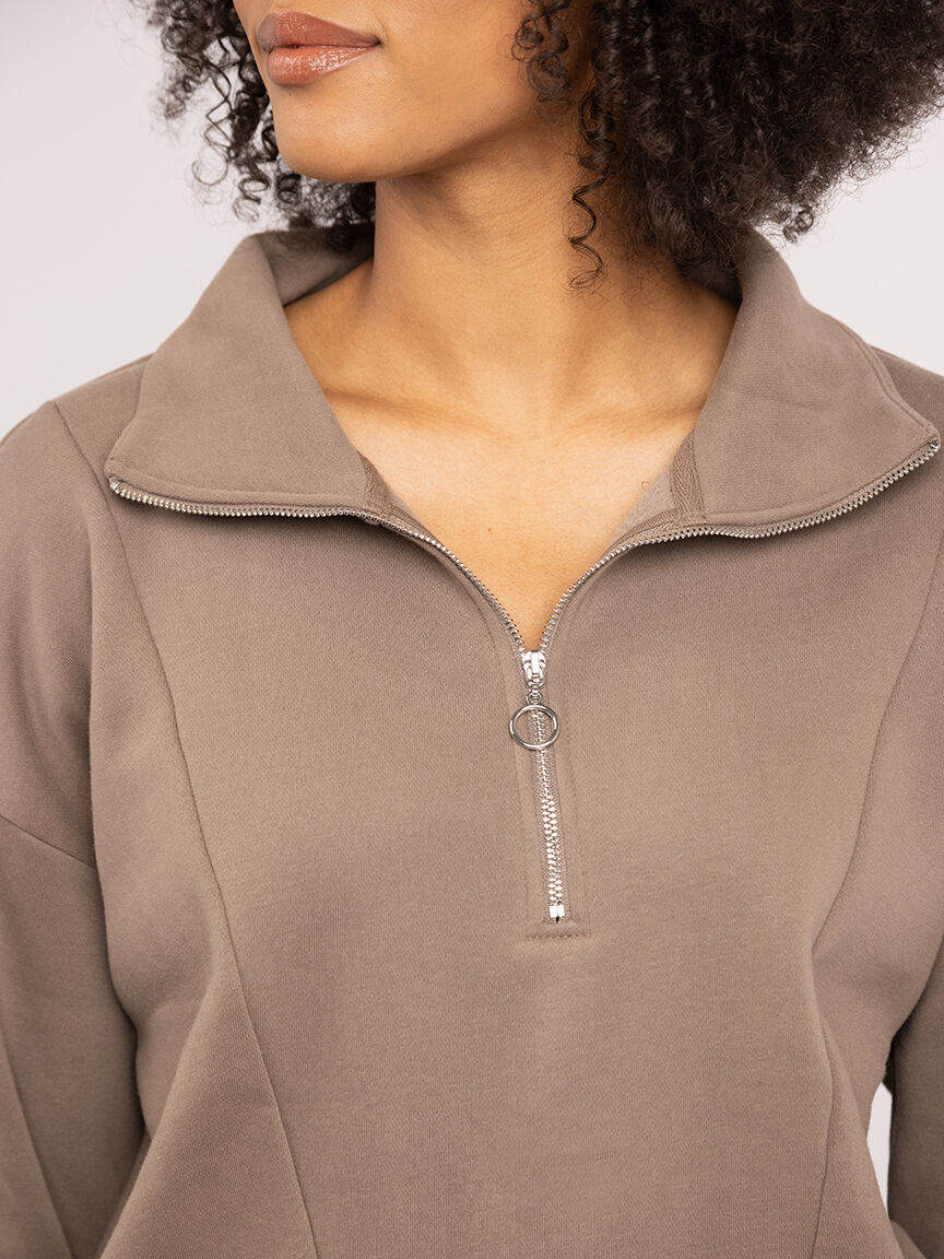 tatum 1/4 zip mock neck sweatshirt Image 5