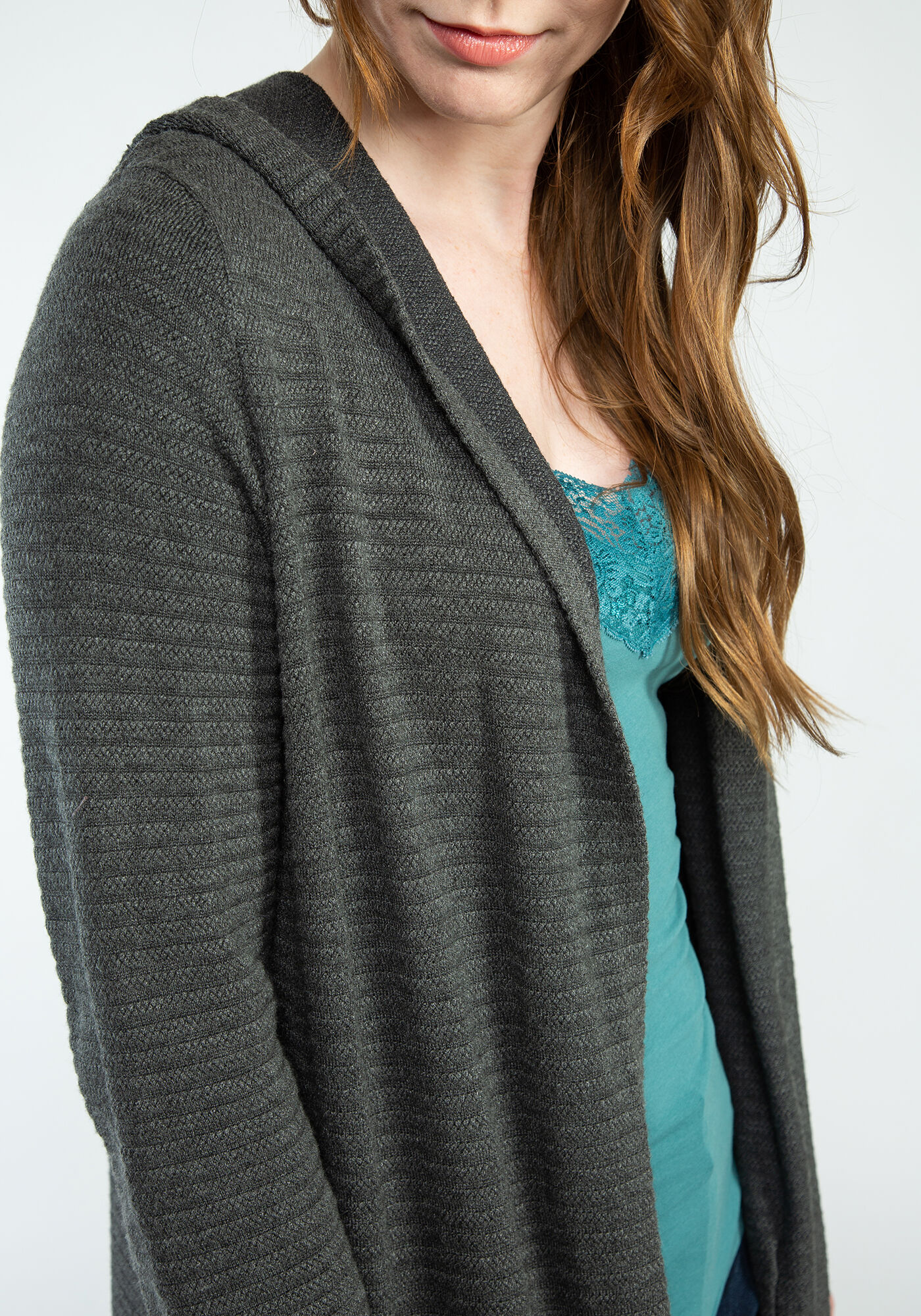 niki hooded ottoman cardigan Image 4