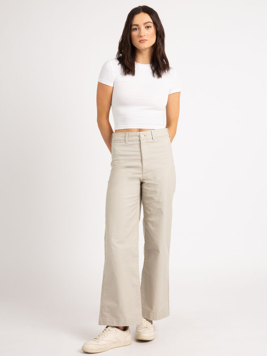 Vesper High Rise Wide Leg Chino Image 1