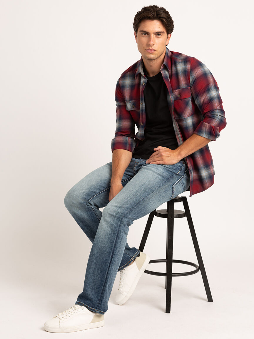 brushed flannel shirt Image 1