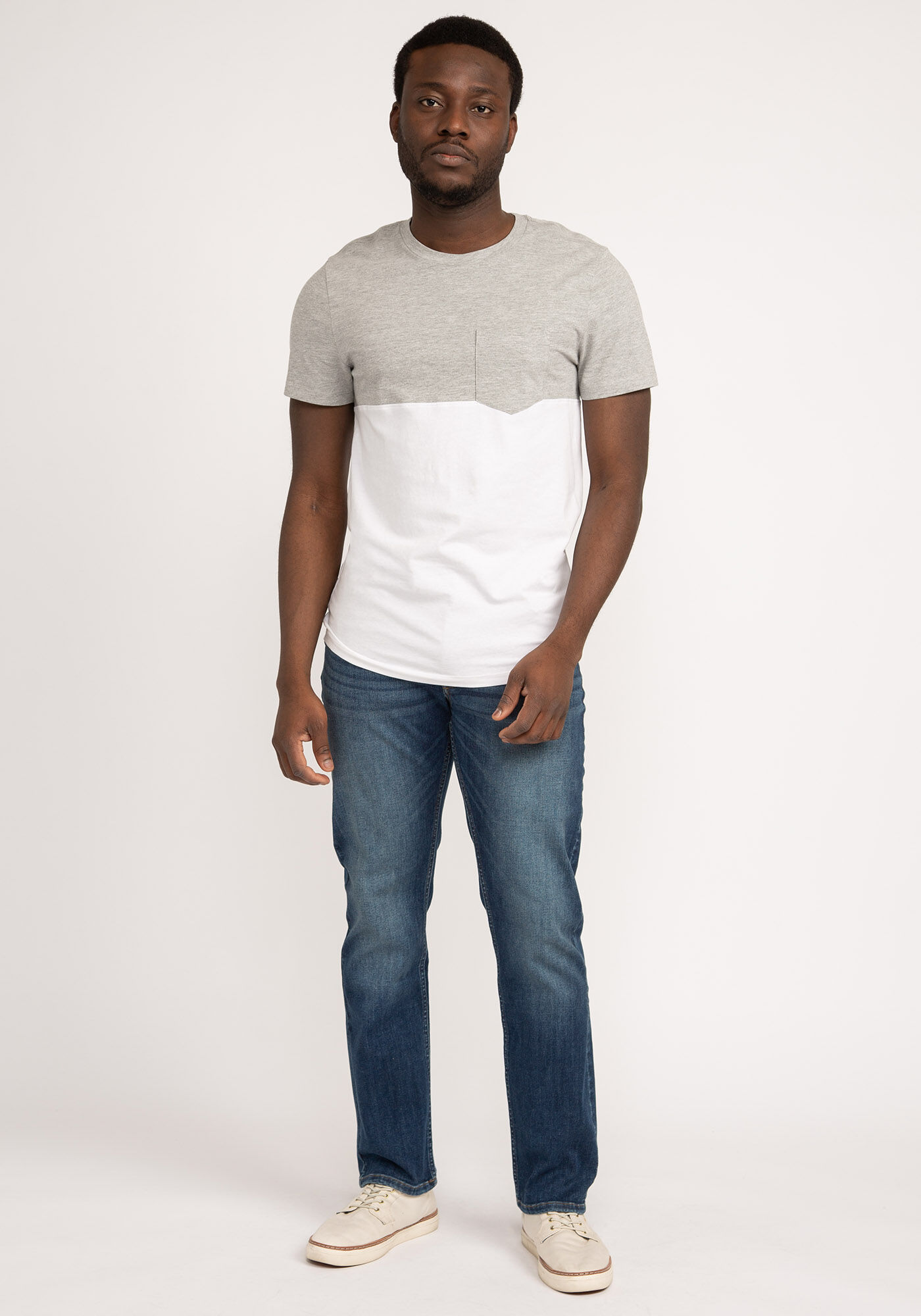 logan colourblock pocket t-shirt Image 3