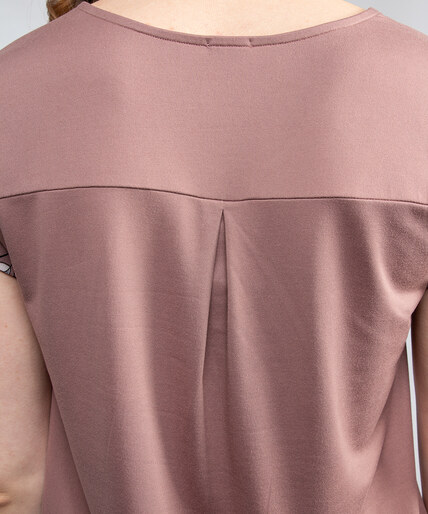 reece 1/4 zip v-neck blouse Image 6