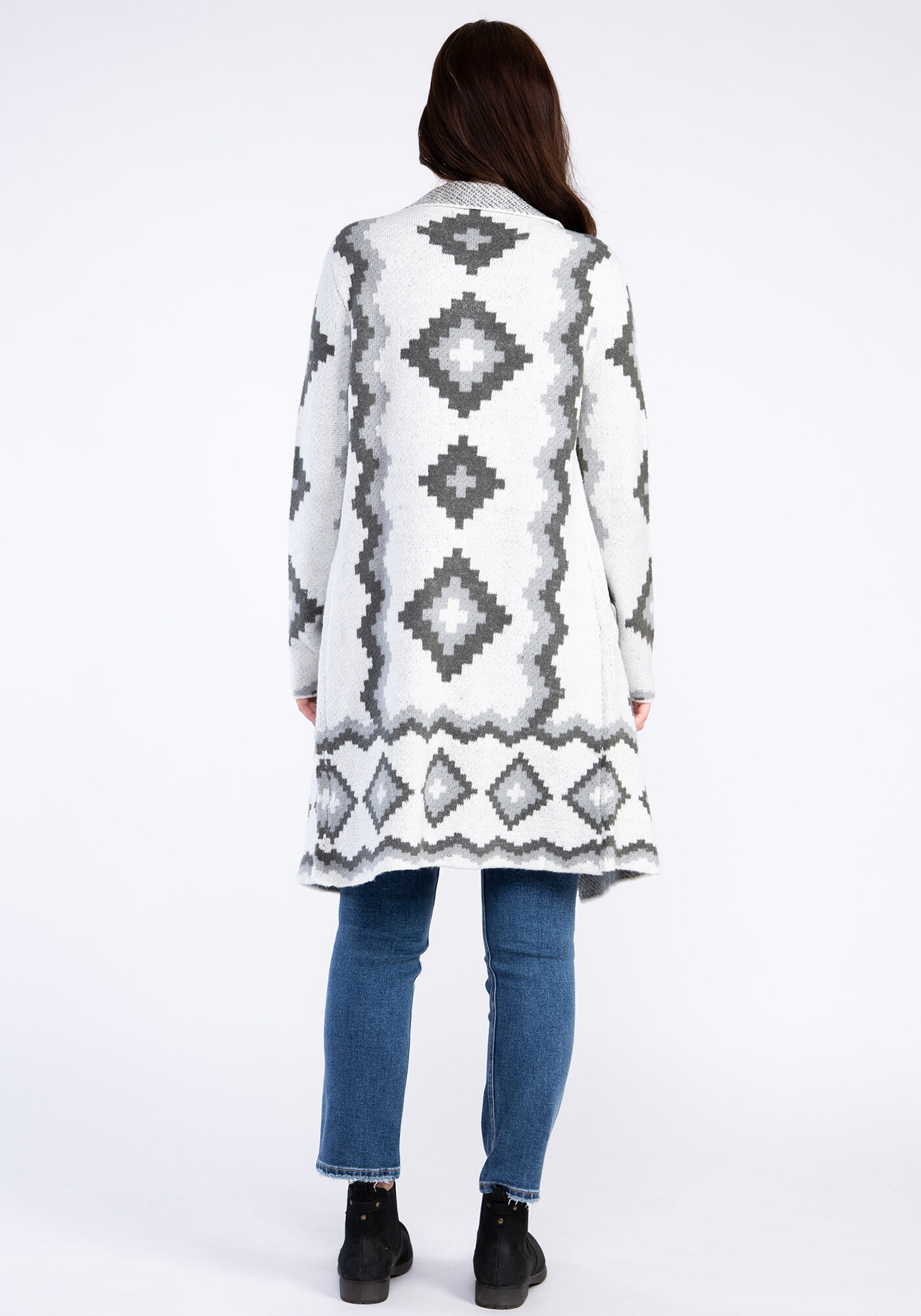 mossy jacquard coatigan Image 2